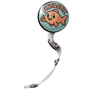 Handmade Fintastic Badge Reel – Funny Nurse ID Holder